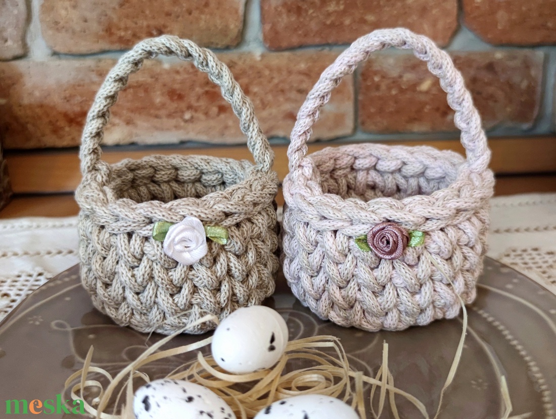 Húsvéti kosárka - otthon & életmód - tárolás & rendszerezés - tárolókosár - Meska.hu
