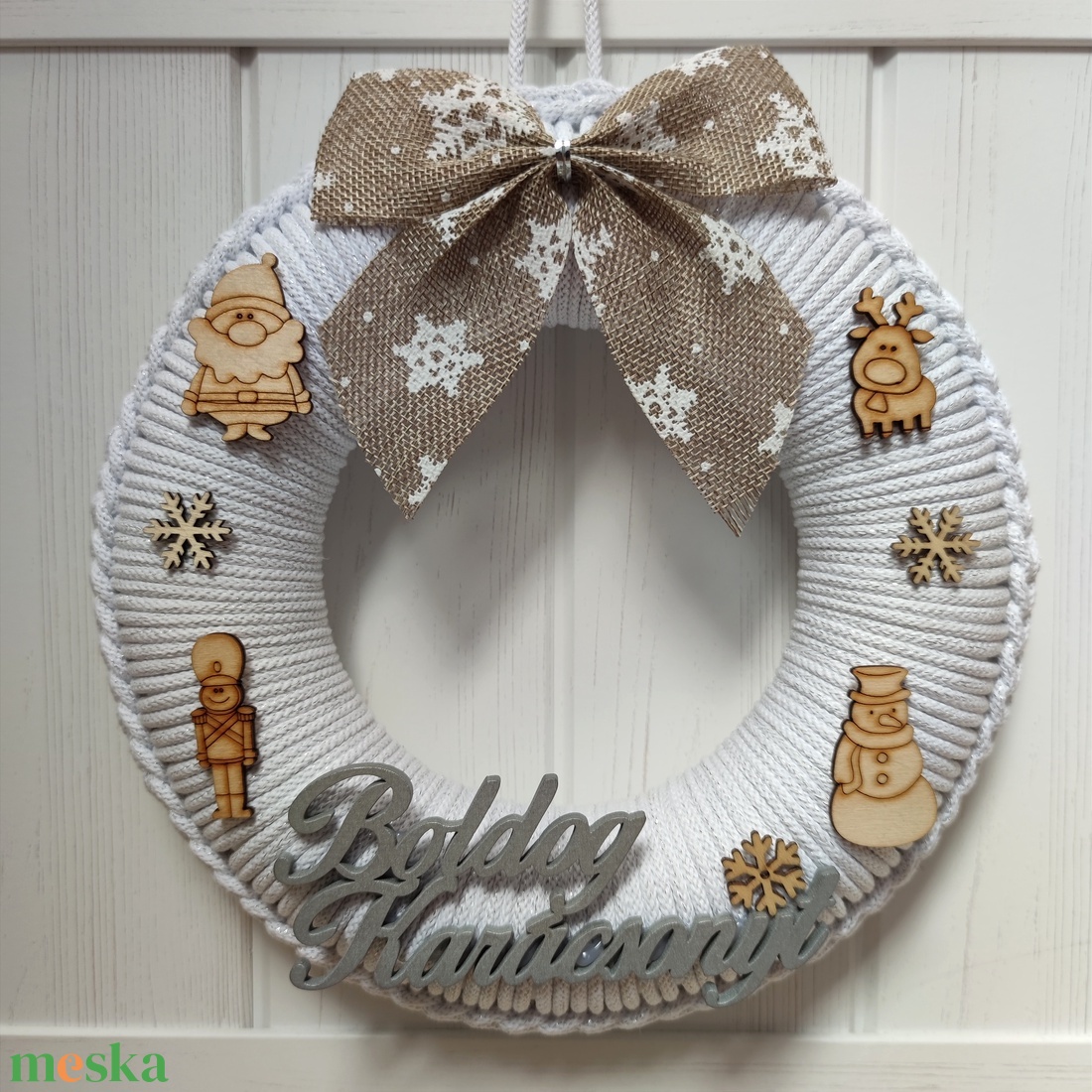 Mesés hóesés - ajtódísz (27 cm) - karácsony - adventi díszek - adventi ajtódísz - Meska.hu Mesés hóesés - ajtódísz (27 cm) - karácsony - adventi díszek - adventi ajtódísz - Meska.hu