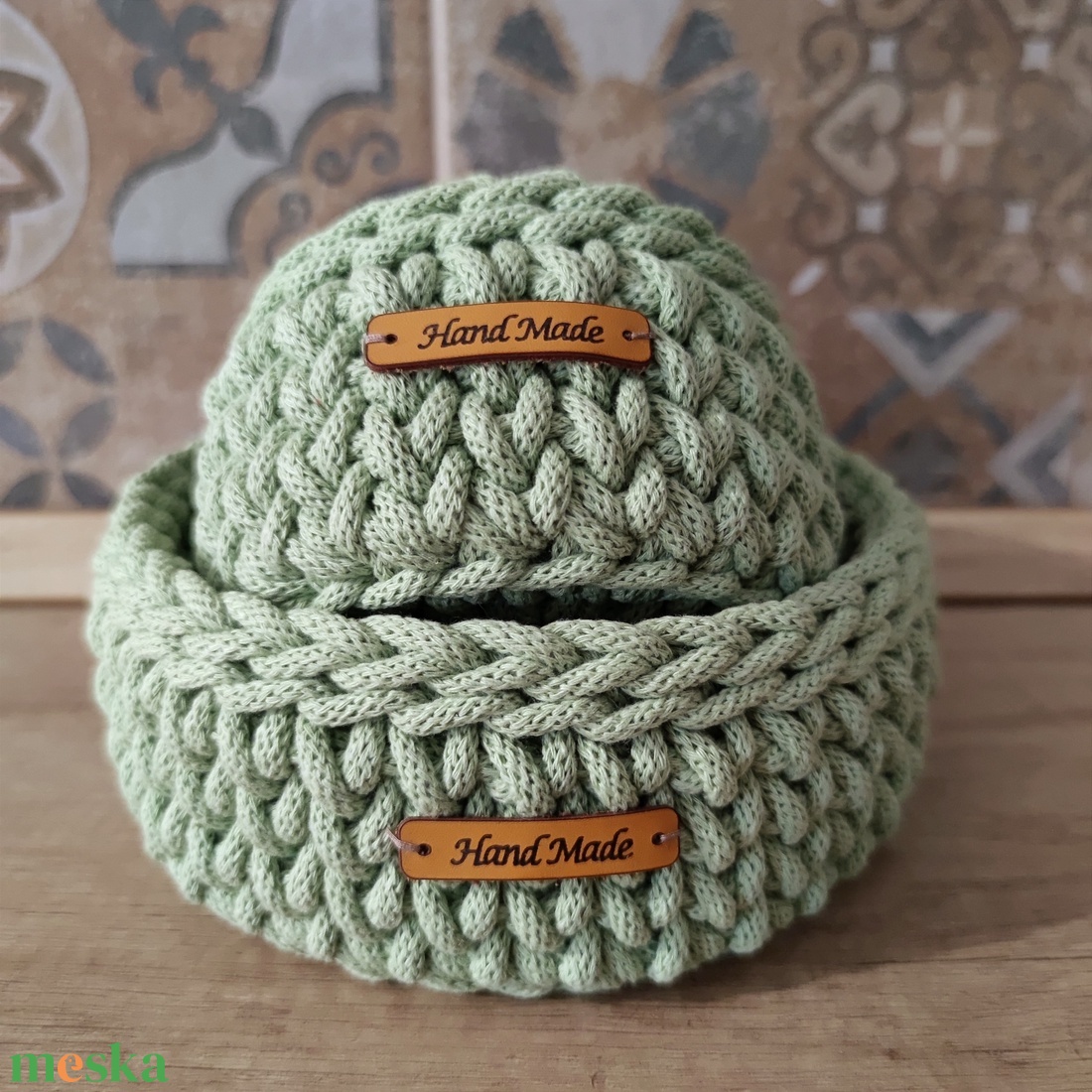 Matcha-zöld kosár szett - otthon & életmód - tárolás & rendszerezés - tárolókosár - Meska.hu Matcha-zöld kosár szett - otthon & életmód - tárolás & rendszerezés - tárolókosár - Meska.hu