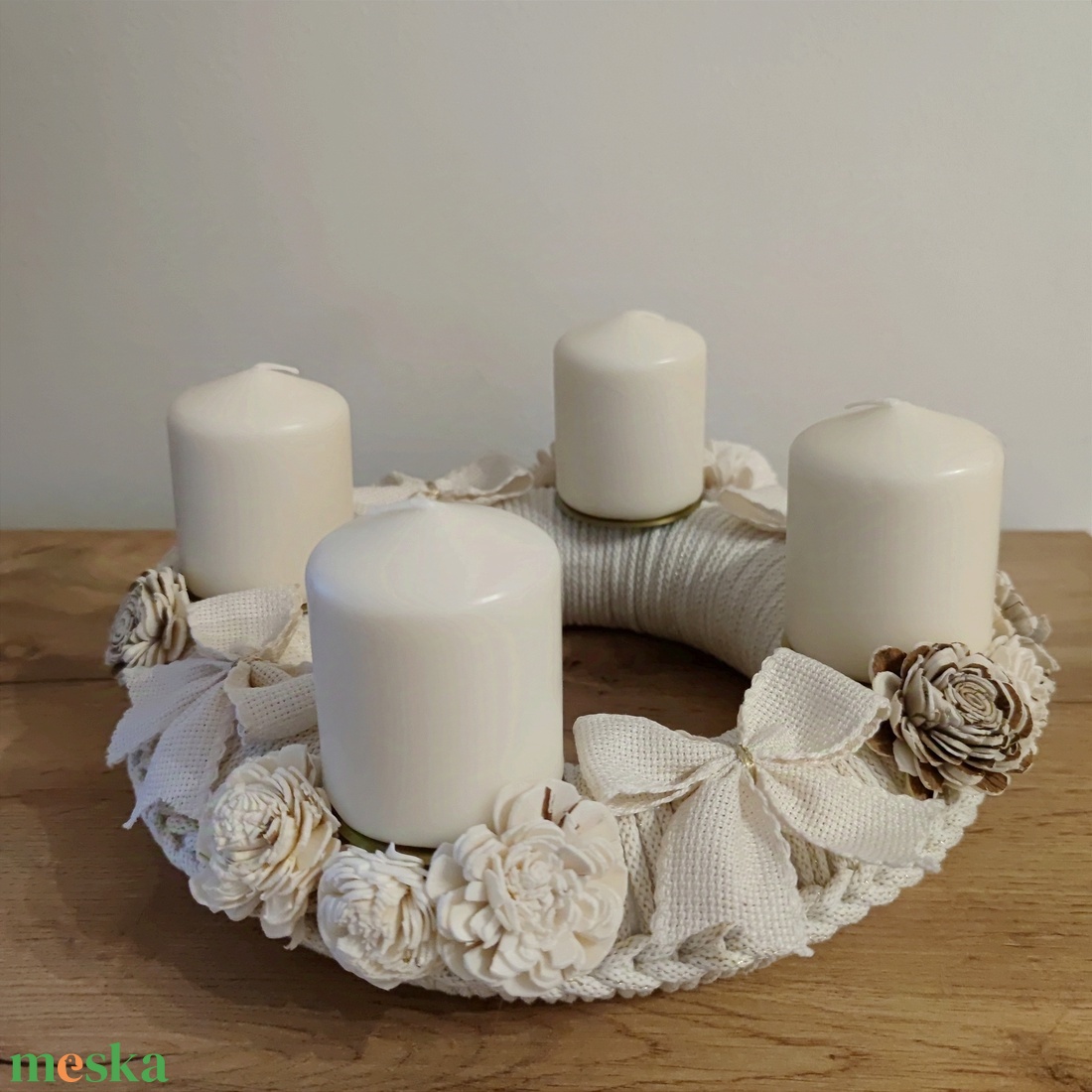 Natúr adventi koszorú (27 cm) - karácsony - adventi díszek - adventi koszorú - Meska.hu Natúr adventi koszorú (27 cm) - karácsony - adventi díszek - adventi koszorú - Meska.hu