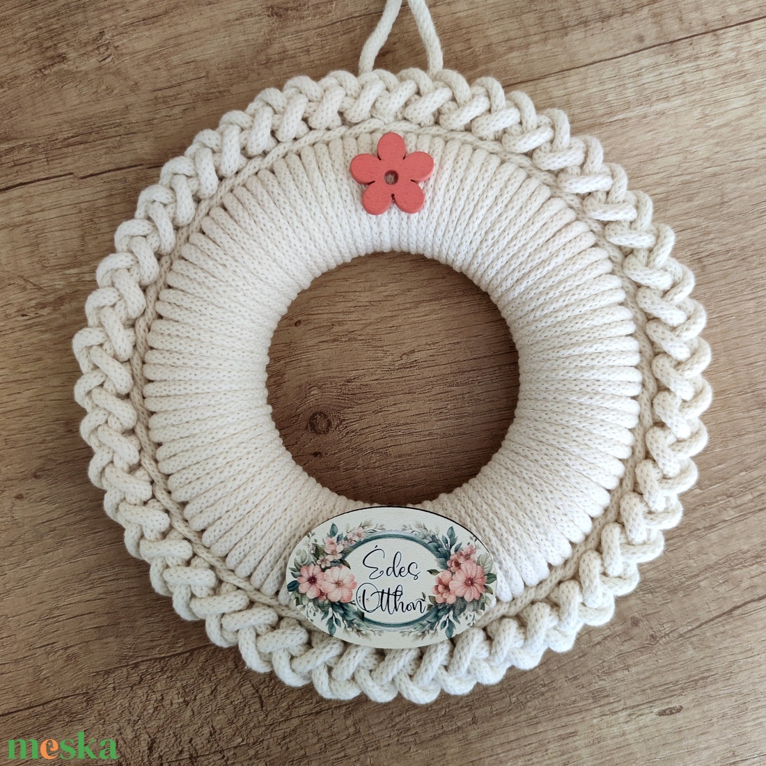 Édes otthon - ajtódísz (19 cm átmérő) - otthon & életmód - dekoráció - ajtó- és ablak dekoráció - ajtódísz & kopogtató - Meska.hu Édes otthon - ajtódísz (19 cm átmérő) - otthon & életmód - dekoráció - ajtó- és ablak dekoráció - ajtódísz & kopogtató - Meska.hu