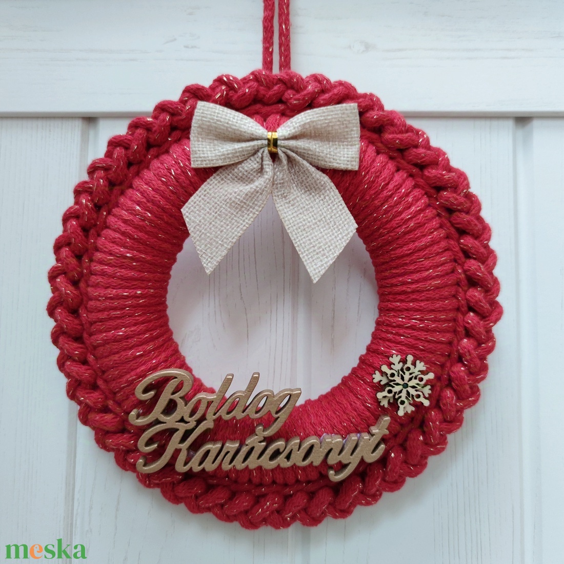 Adventi ajtódísz - piros (19 cm) - karácsony - adventi díszek - adventi ajtódísz - Meska.hu Adventi ajtódísz - piros (19 cm) - karácsony - adventi díszek - adventi ajtódísz - Meska.hu