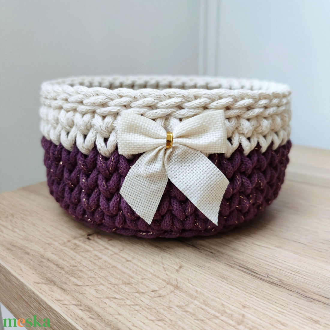 Adventi tároló kosár - karácsony - karácsonyi lakásdekoráció - karácsonyi lakásdíszek - Meska.hu