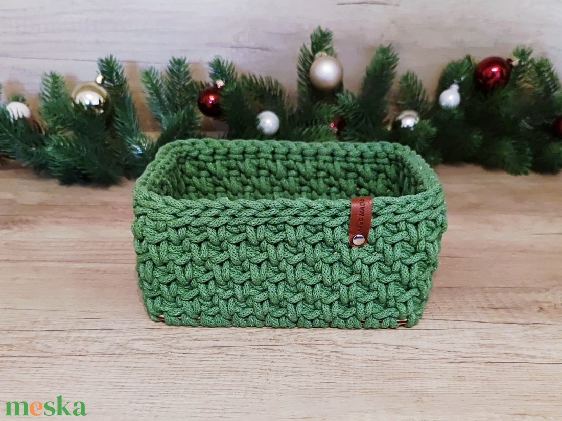 Aloé - szögletes tároló - otthon & életmód - tárolás & rendszerezés - tárolókosár - Meska.hu