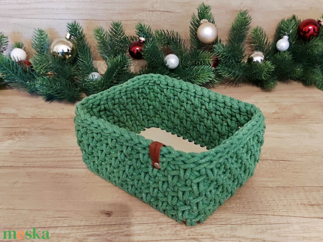 Aloé - szögletes tároló - otthon & életmód - tárolás & rendszerezés - tárolókosár - Meska.hu