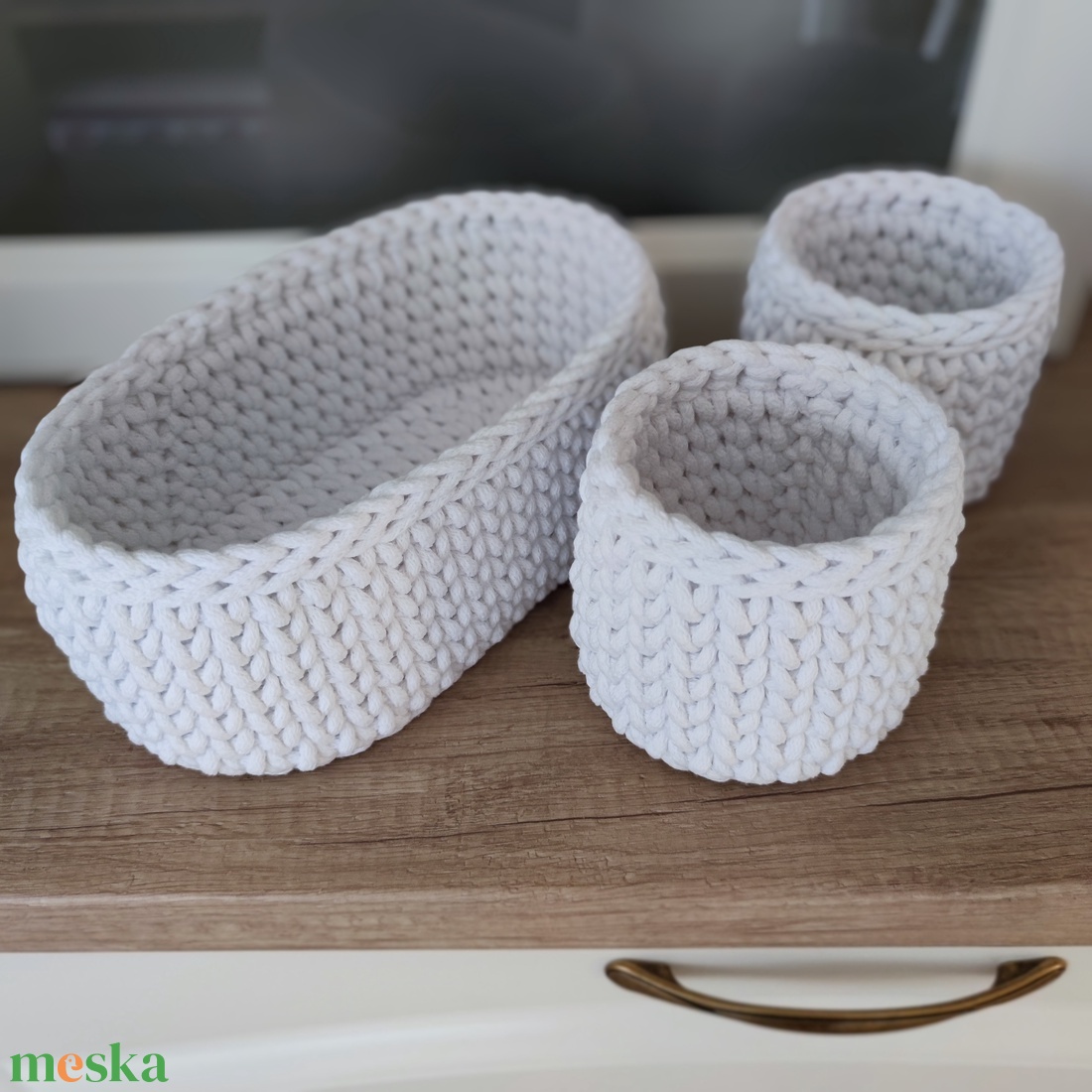 Fürdőszoba szett - otthon & életmód - tárolás & rendszerezés - tárolókosár - Meska.hu