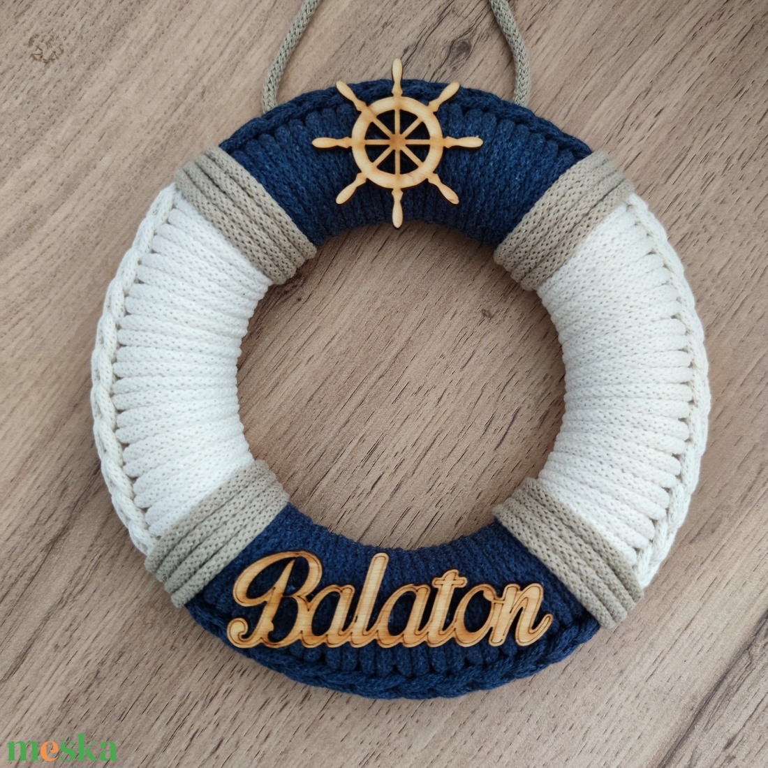 Balaton - ajtódísz (19 cm átmérő) - otthon & életmód - dekoráció - ajtó- és ablak dekoráció - ajtódísz & kopogtató - Meska.hu