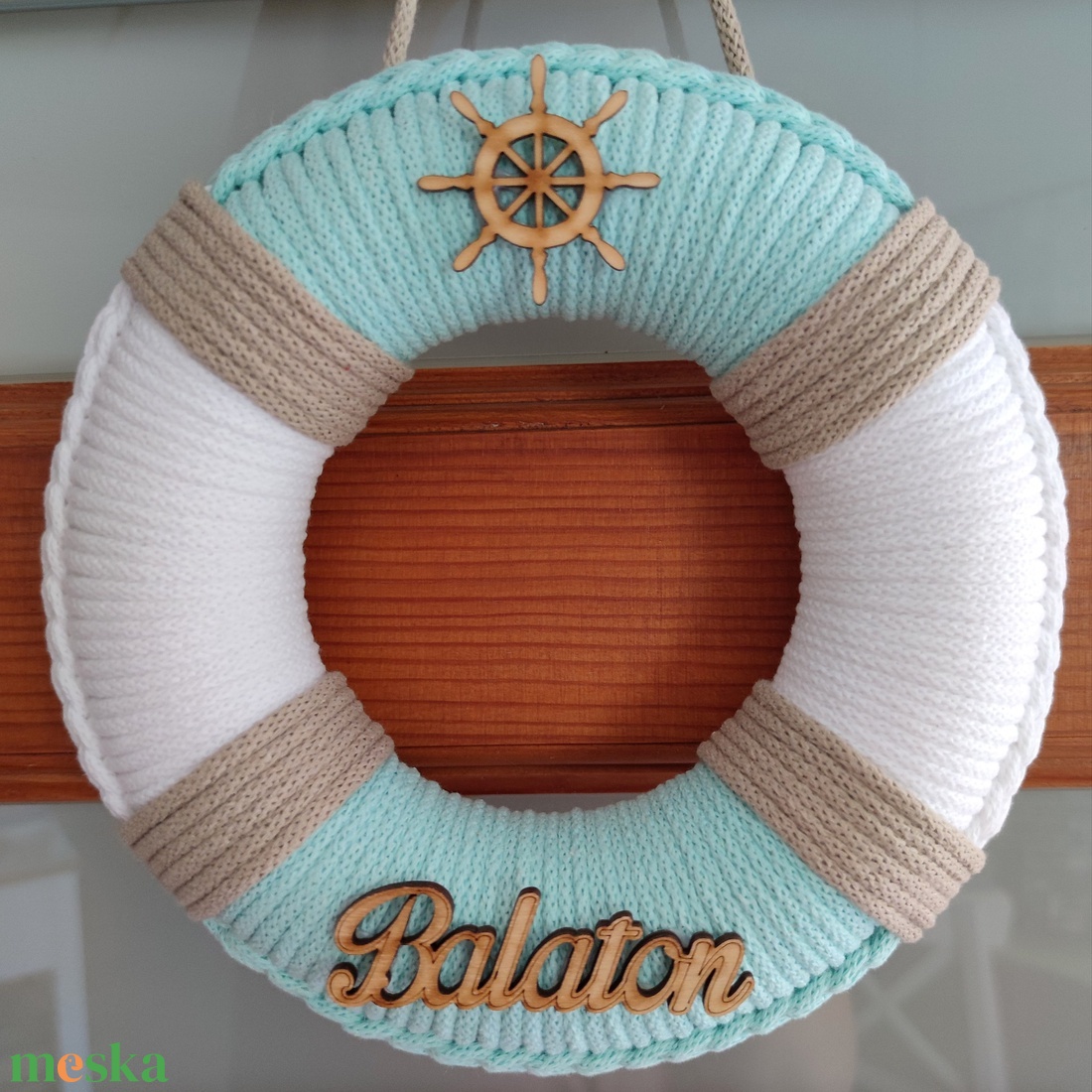 Balaton - ajtódísz (23,5 cm átmérő) - otthon & életmód - dekoráció - ajtó- és ablak dekoráció - ajtódísz & kopogtató - Meska.hu