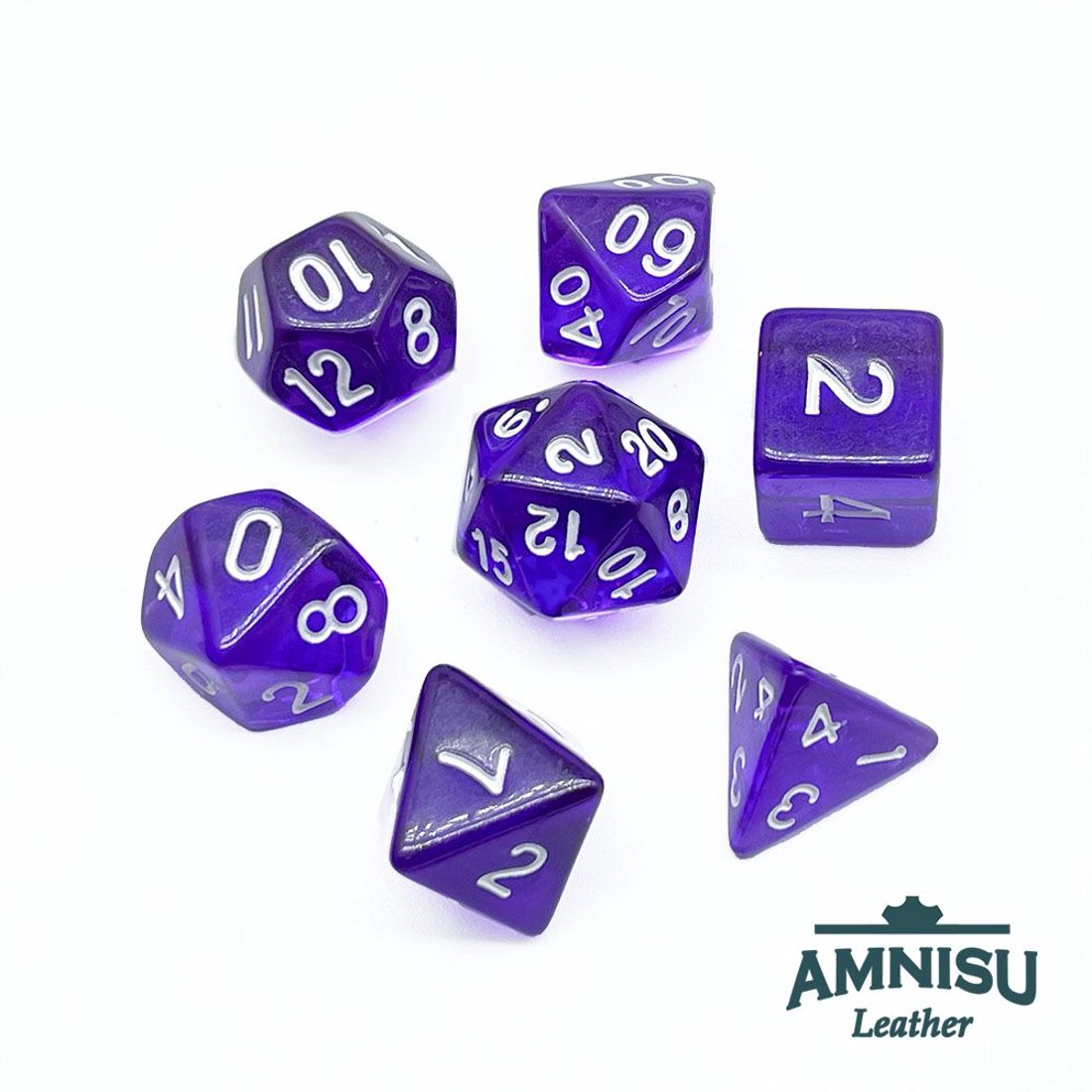 Lila áttetsző műanyag kockaszett - játék & sport - szerepjáték - Meska.hu