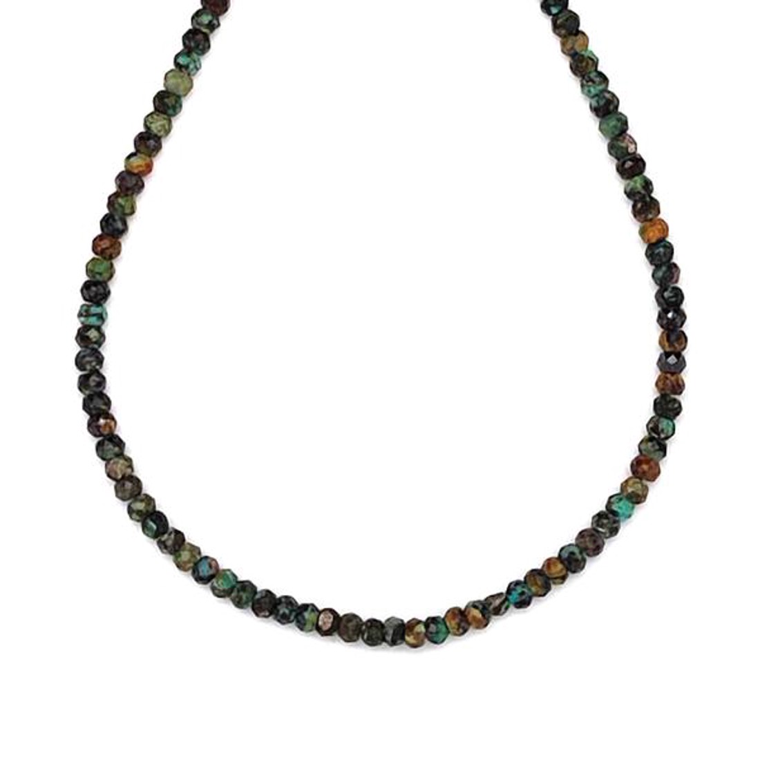 Türkiz afrikai fazettált korong 3x2mm ékszerkészítő alapanyag (füzér) - kellékek & szerszámok - ásvány alapanyag - ásványfüzér - Meska.hu