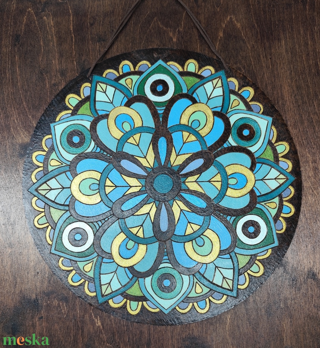 Mandala - otthon & életmód - dekoráció - kép & falikép - fából készült kép - Meska.hu