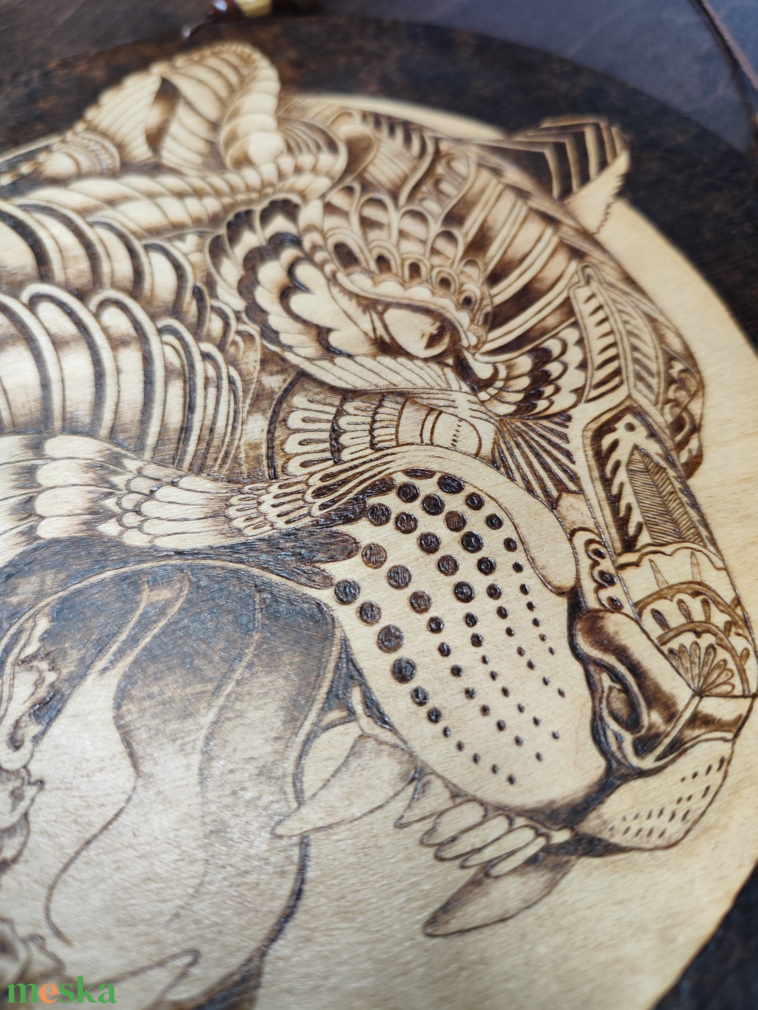 Tigris falikép  - otthon & életmód - dekoráció - kép & falikép - fából készült kép - Meska.hu