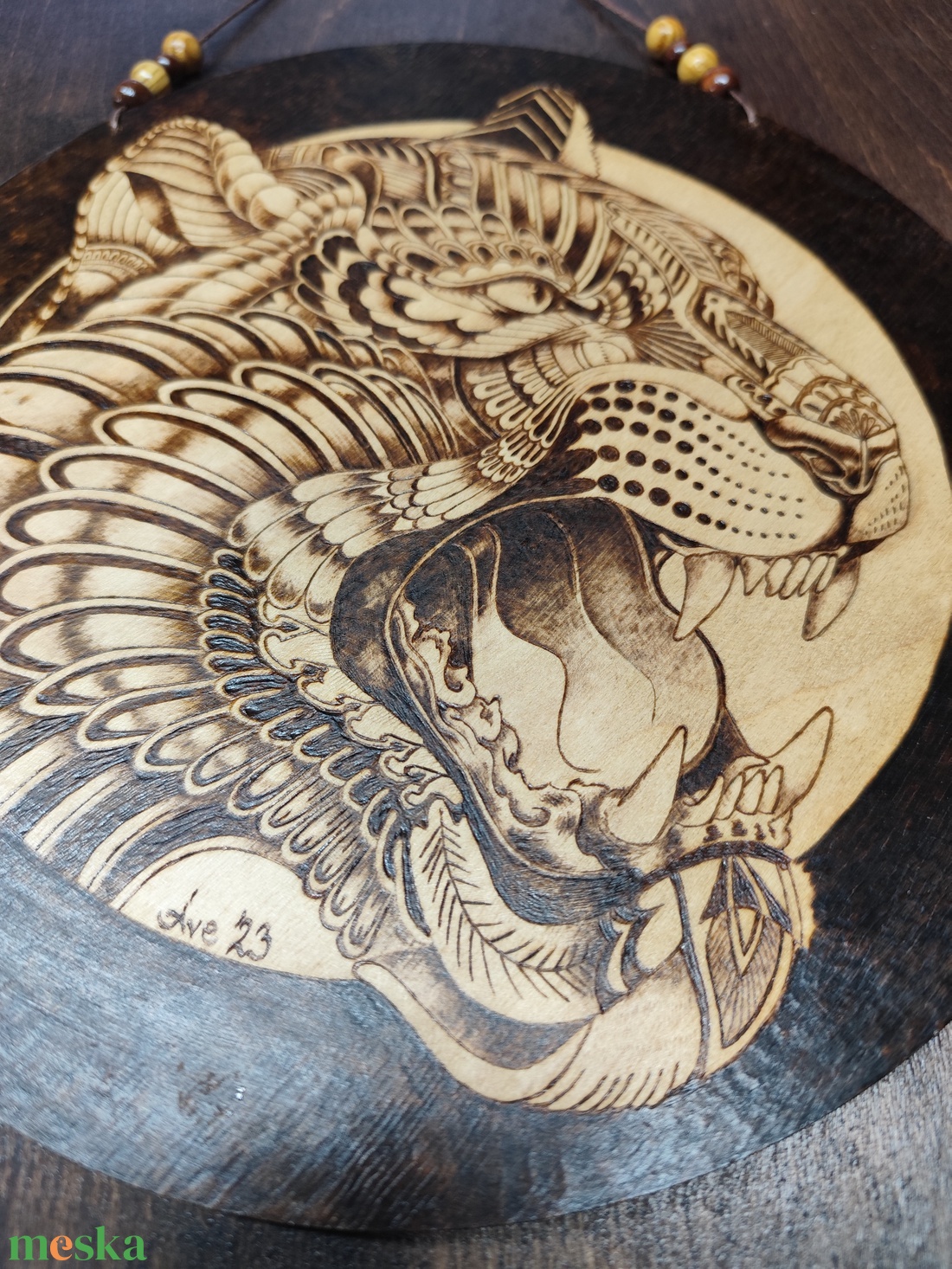 Tigris falikép  - otthon & életmód - dekoráció - kép & falikép - fából készült kép - Meska.hu