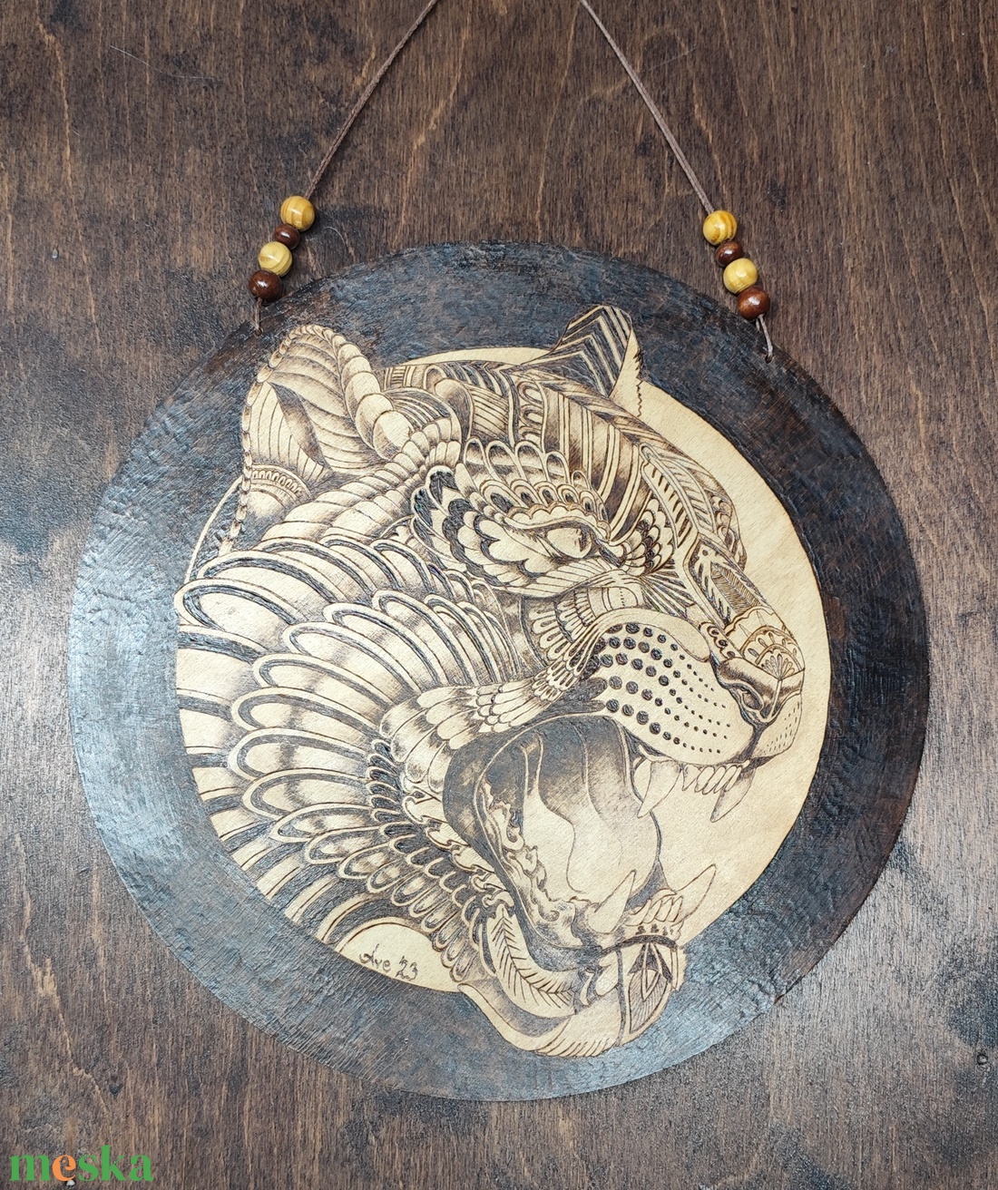 Tigris falikép  - otthon & életmód - dekoráció - kép & falikép - fából készült kép - Meska.hu