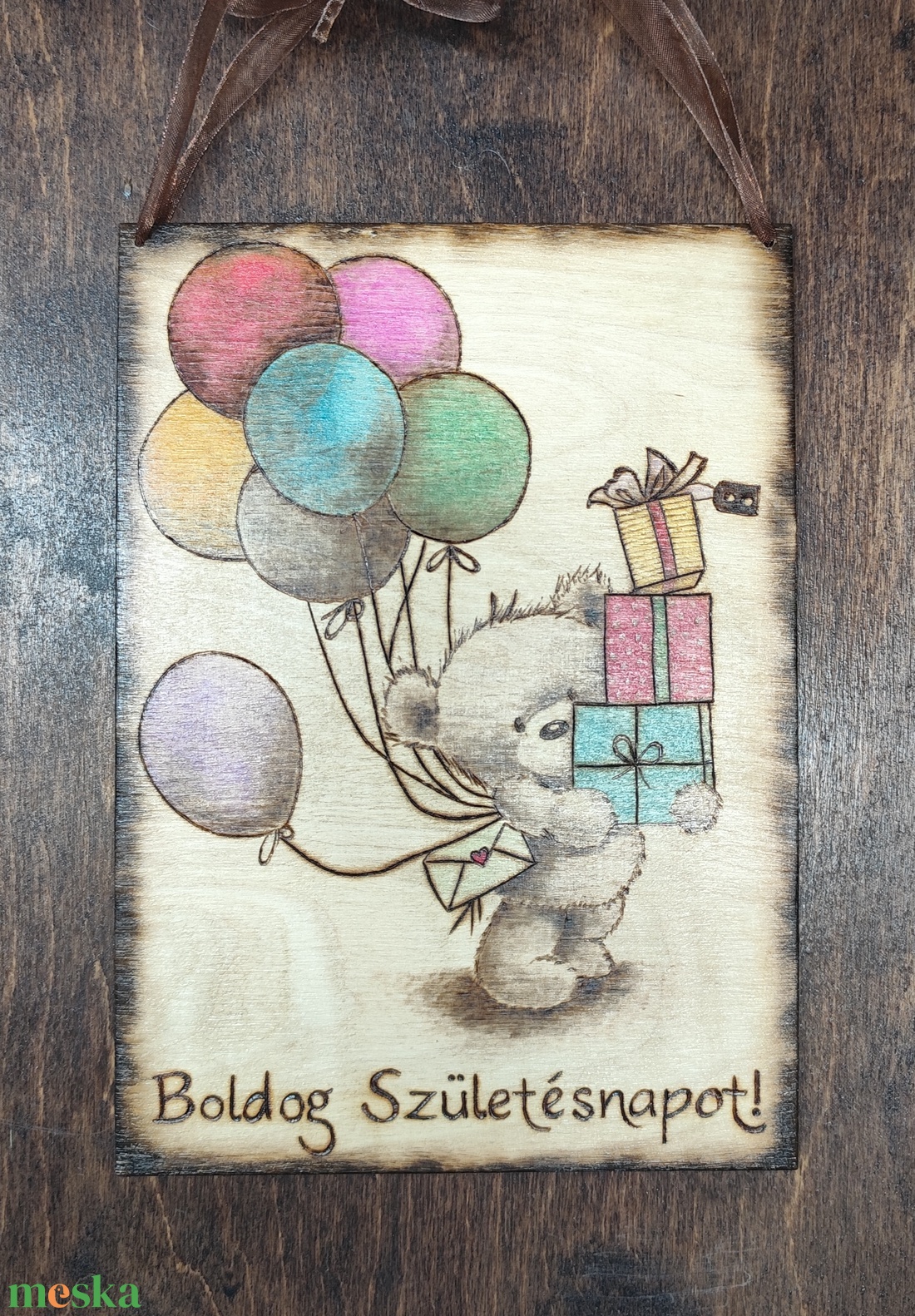 Születésnapi tábla - otthon & életmód - dekoráció - kép & falikép - fából készült kép - Meska.hu