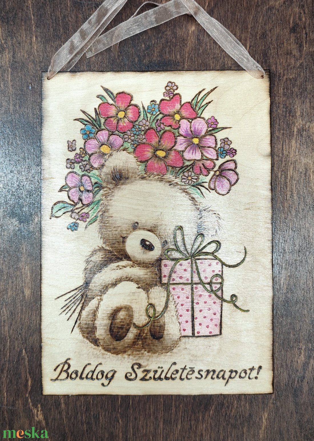 Születésnapi tábla - otthon & életmód - dekoráció - kép & falikép - fából készült kép - Meska.hu