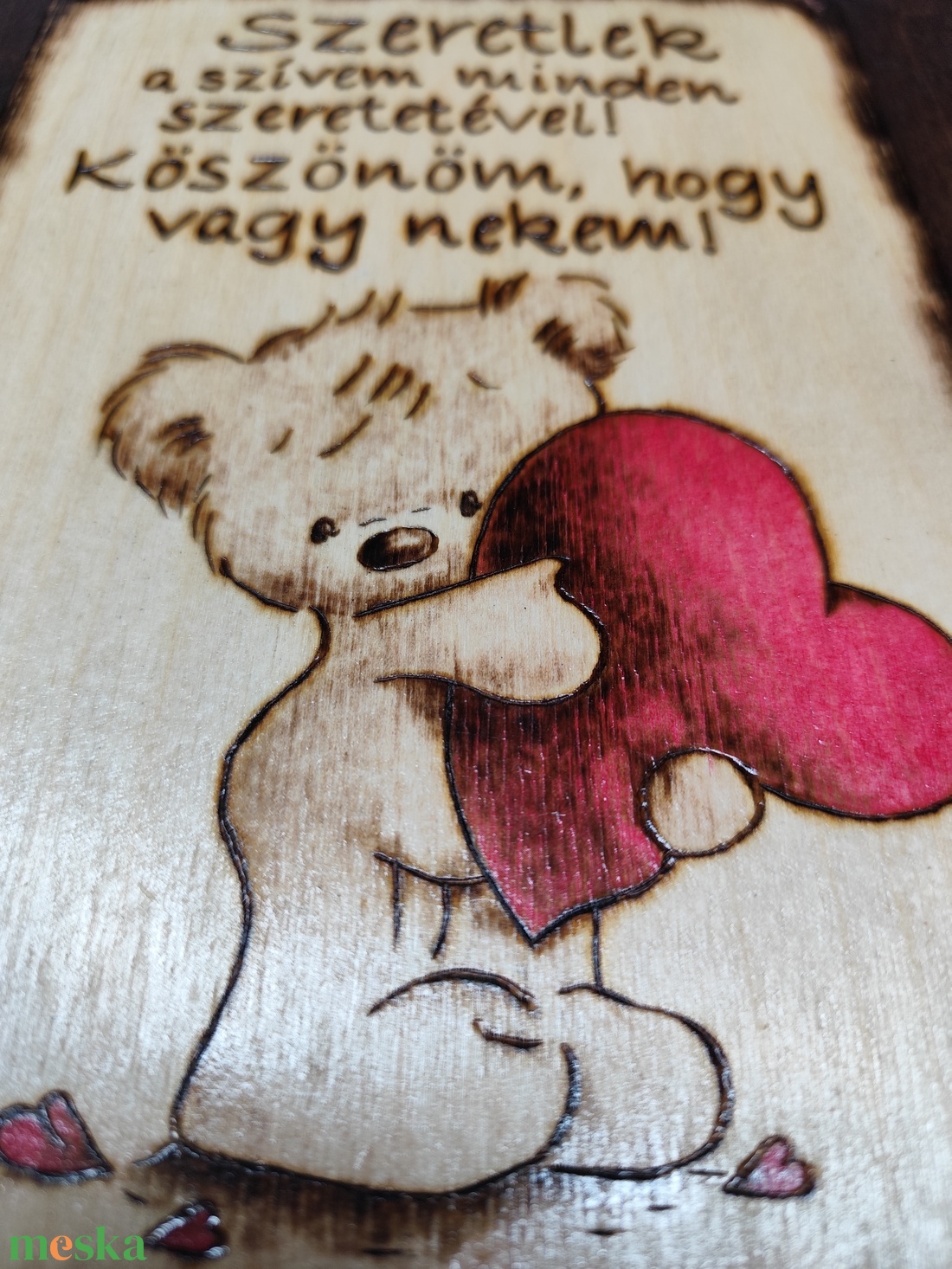 Szeretlek tábla - otthon & életmód - dekoráció - kép & falikép - fából készült kép - Meska.hu