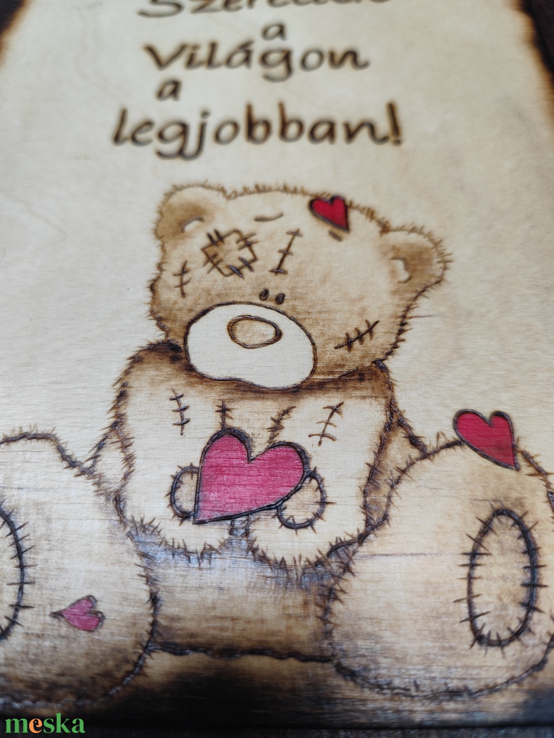 Szeretlek tábla - otthon & életmód - dekoráció - kép & falikép - fából készült kép - Meska.hu