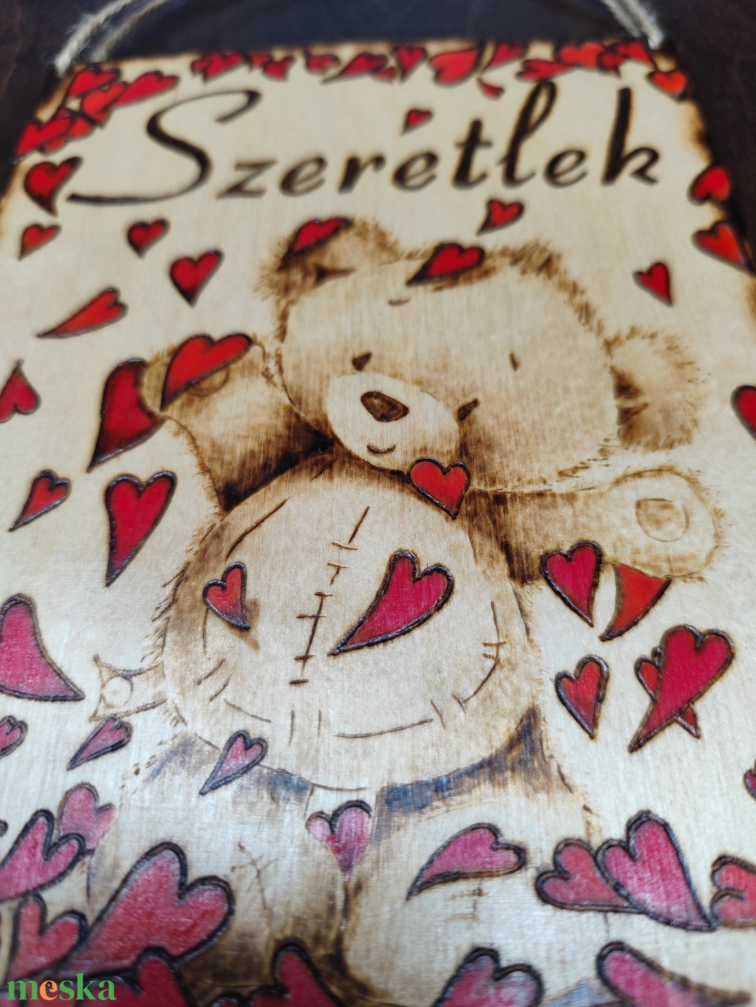 Szeretlek tábla - otthon & életmód - dekoráció - kép & falikép - fából készült kép - Meska.hu