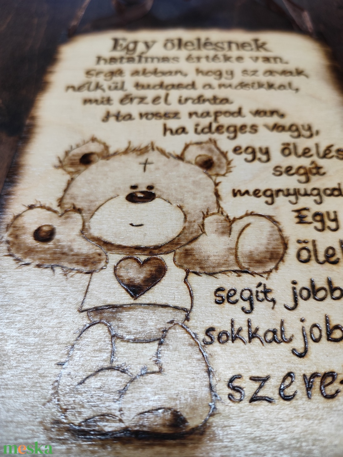 Szeretlek tábla - otthon & életmód - dekoráció - kép & falikép - fából készült kép - Meska.hu