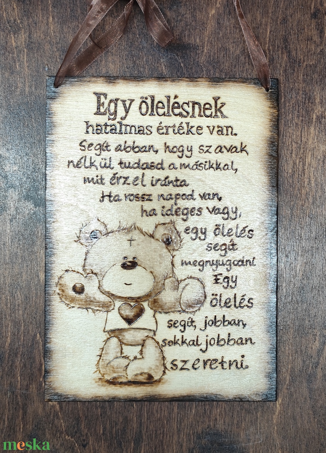 Szeretlek tábla - otthon & életmód - dekoráció - kép & falikép - fából készült kép - Meska.hu