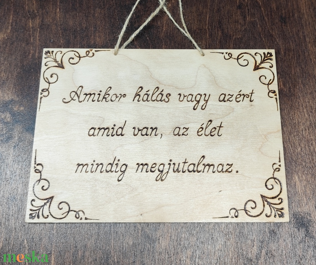 Mantra tábla - otthon & életmód - dekoráció - kép & falikép - fából készült kép - Meska.hu