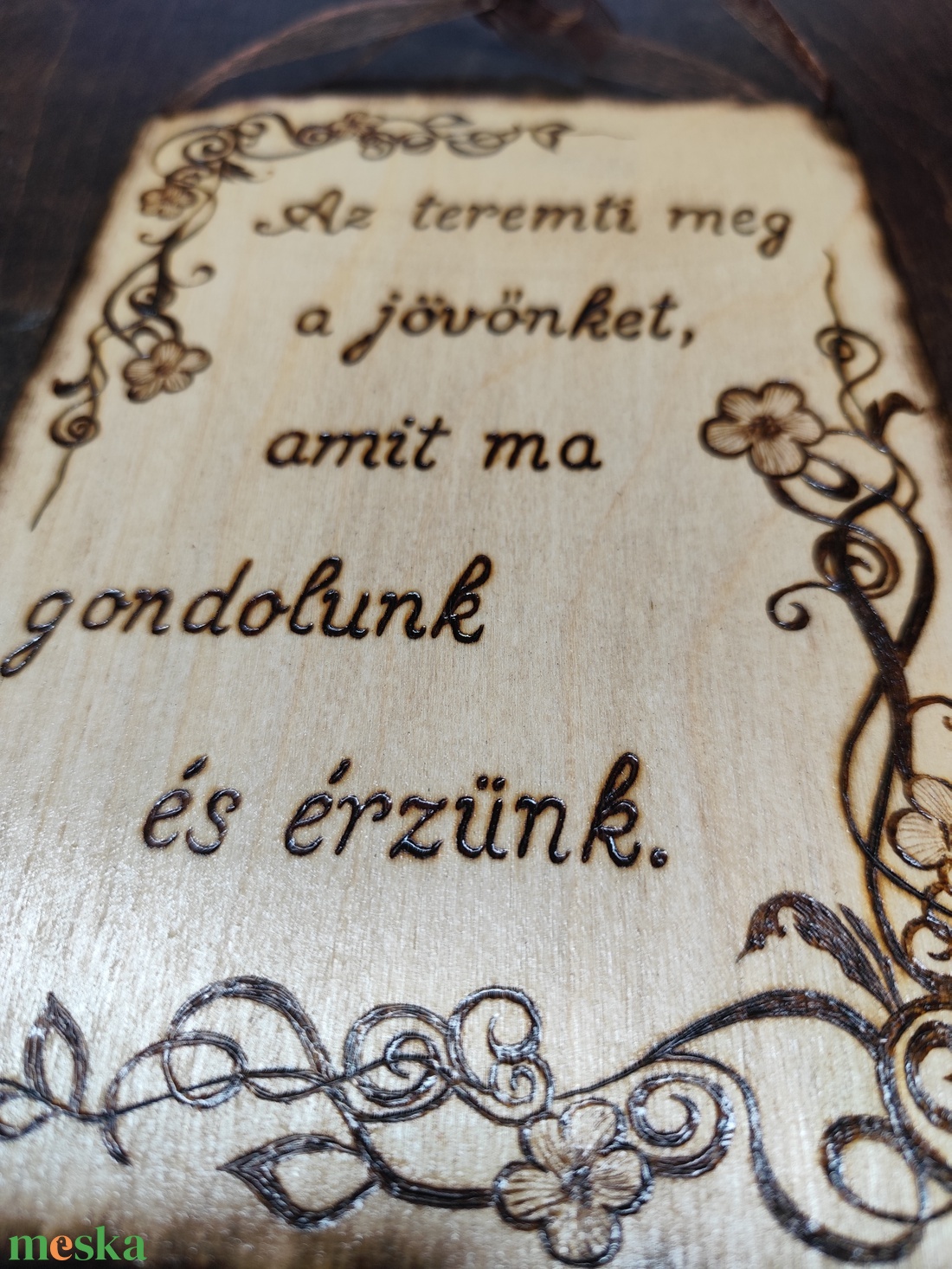 Mantra tábla - otthon & életmód - dekoráció - kép & falikép - fából készült kép - Meska.hu