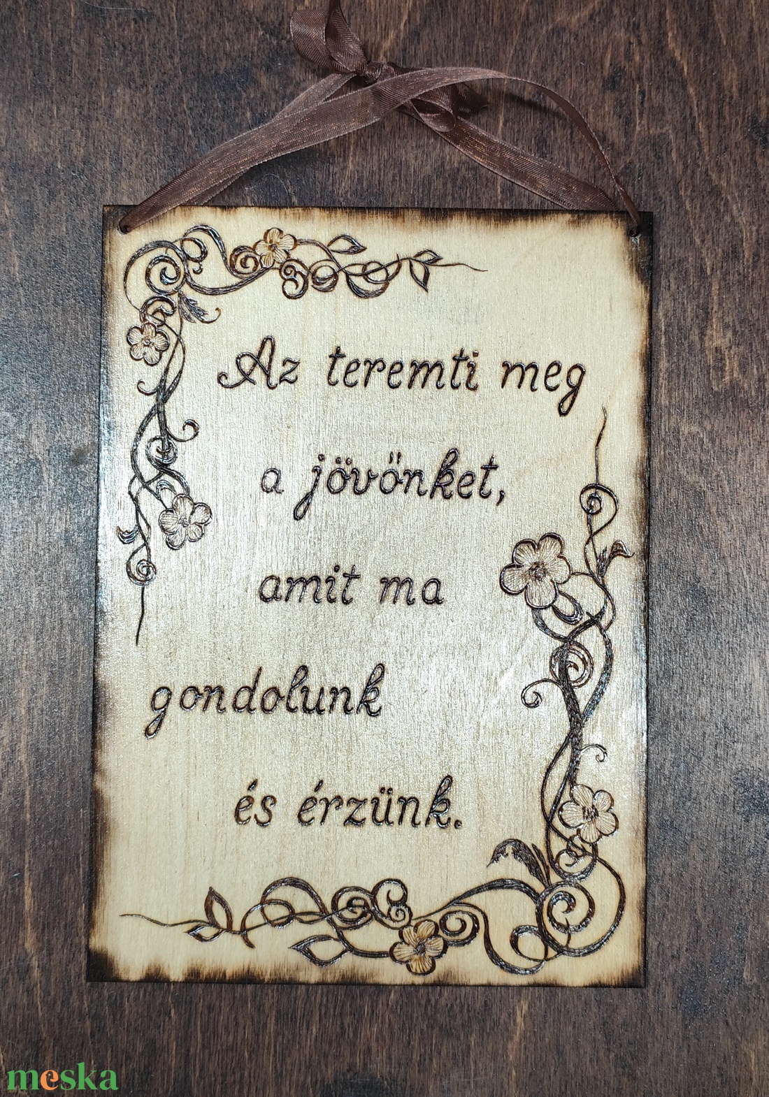 Mantra tábla - otthon & életmód - dekoráció - kép & falikép - fából készült kép - Meska.hu