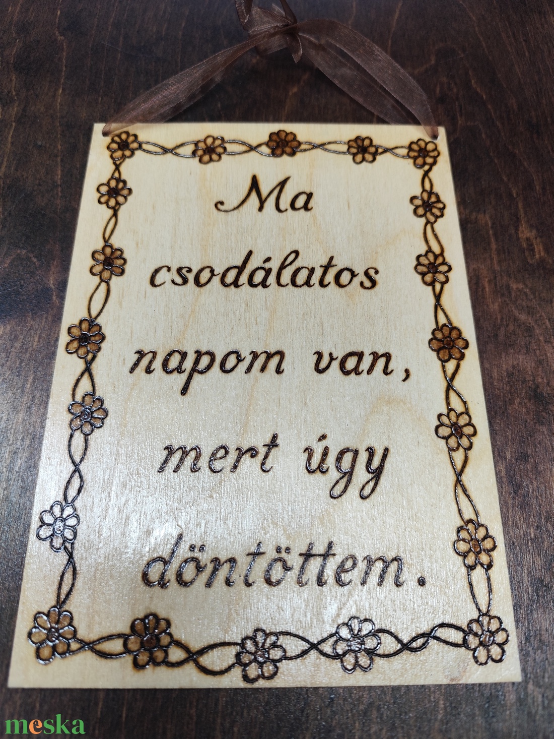 Mantra tábla - otthon & életmód - dekoráció - kép & falikép - fából készült kép - Meska.hu