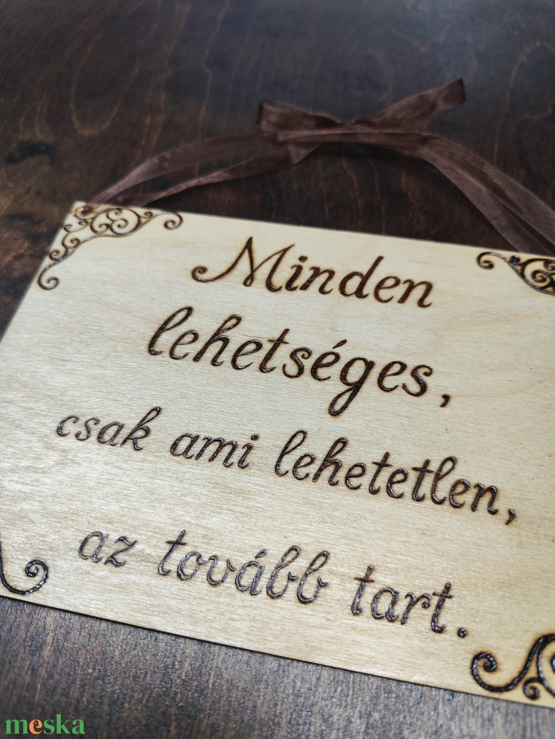 Mantra tábla - otthon & életmód - dekoráció - kép & falikép - fából készült kép - Meska.hu