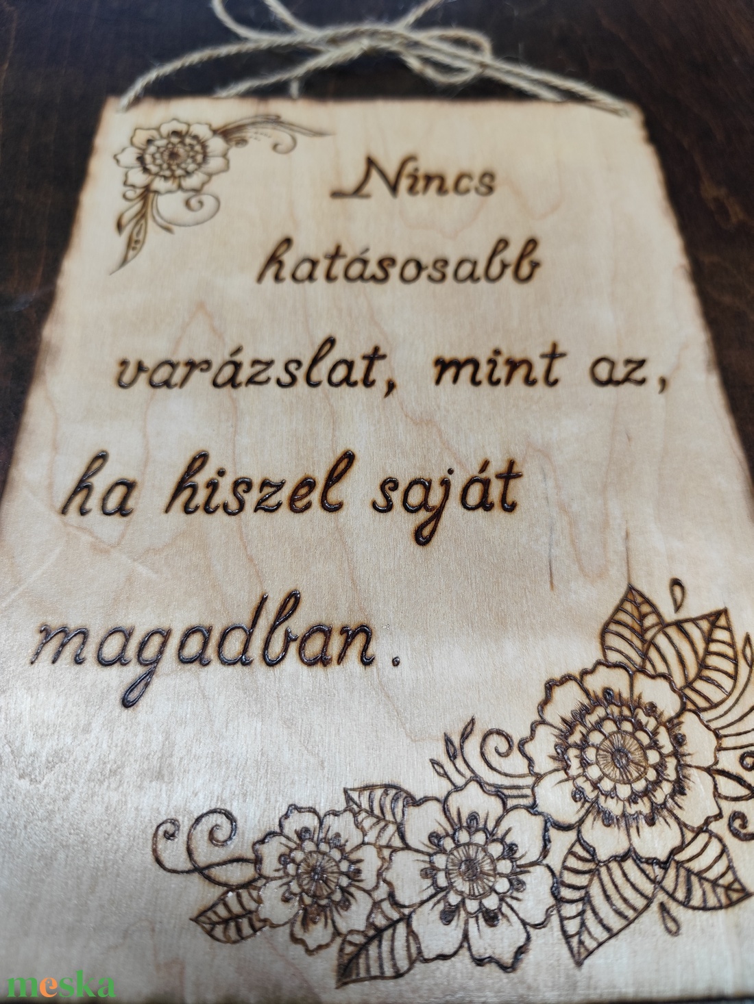 Mantra tábla - otthon & életmód - dekoráció - kép & falikép - fából készült kép - Meska.hu