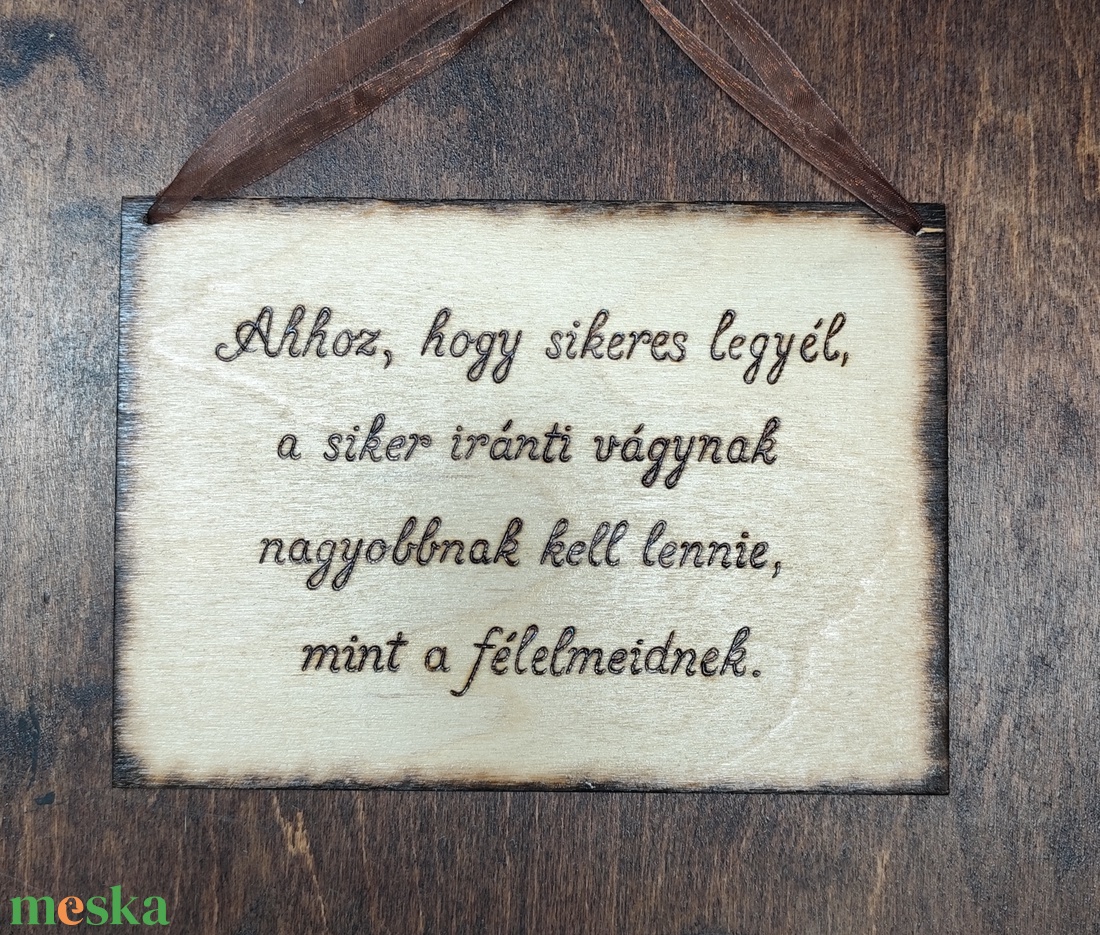 Mantra tábla - otthon & életmód - dekoráció - kép & falikép - fából készült kép - Meska.hu