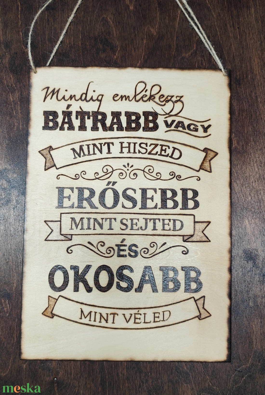 Megerősítő, motiváló tábla. - otthon & életmód - dekoráció - kép & falikép - fából készült kép - Meska.hu