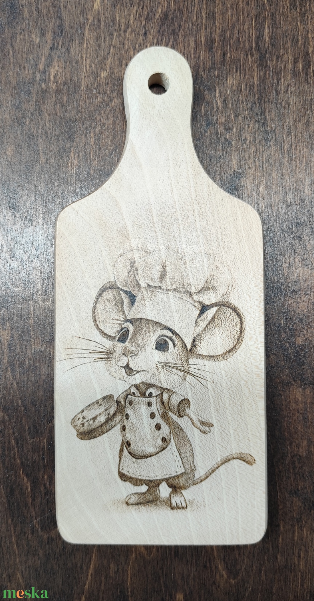Vágódeszka. Egérke - otthon & életmód - konyhafelszerelés, tálalás - sütés, főzés - vágódeszka - Meska.hu