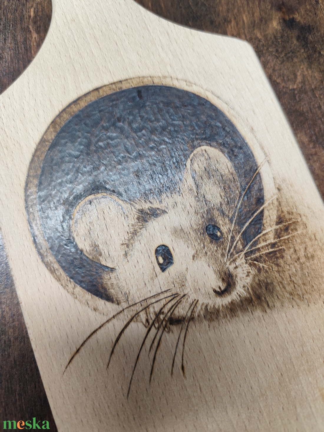 Vágódeszka. Egérke - otthon & életmód - konyhafelszerelés, tálalás - sütés, főzés - vágódeszka - Meska.hu