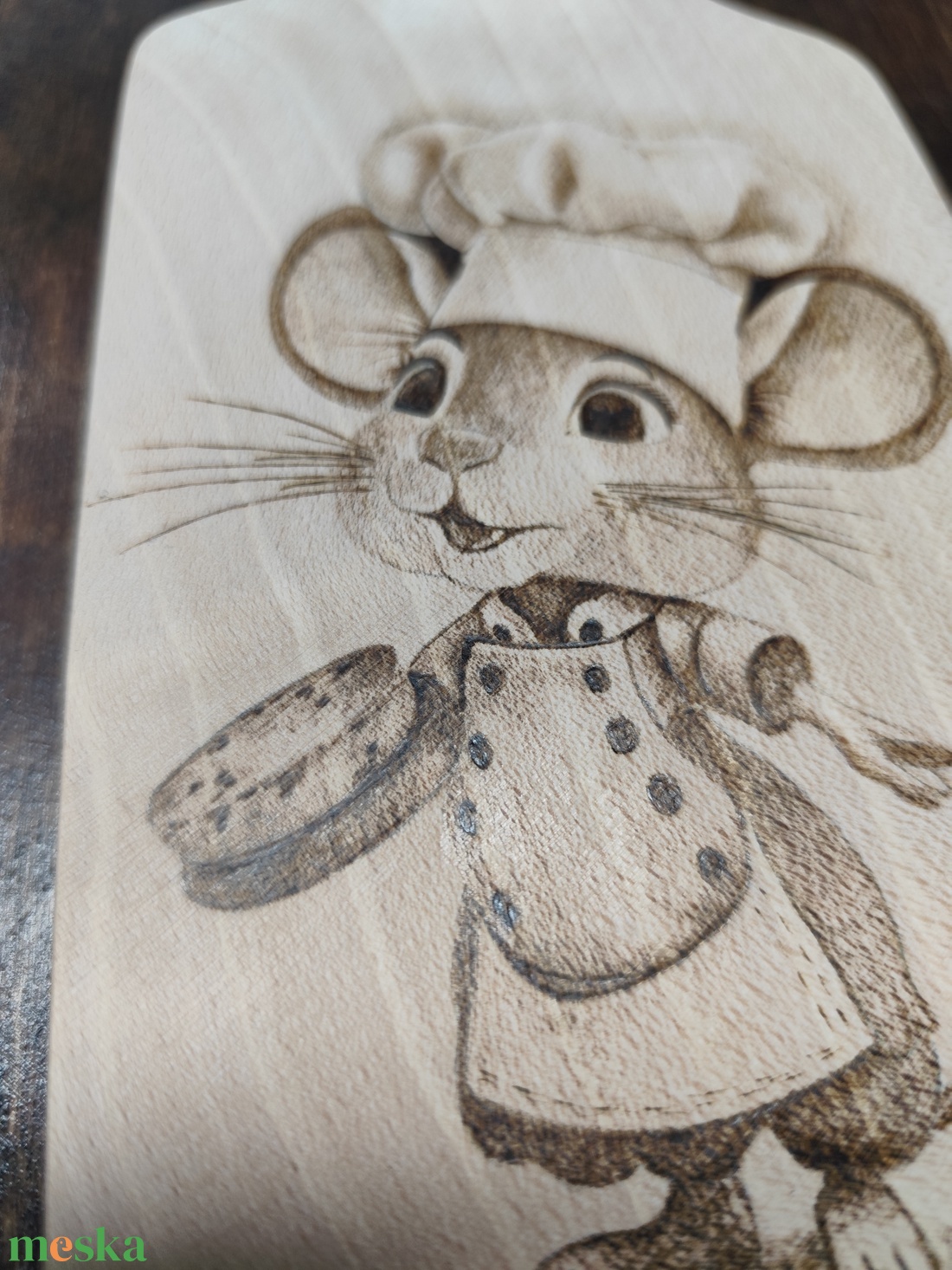 Vágódeszka. Egérke - otthon & életmód - konyhafelszerelés, tálalás - sütés, főzés - vágódeszka - Meska.hu