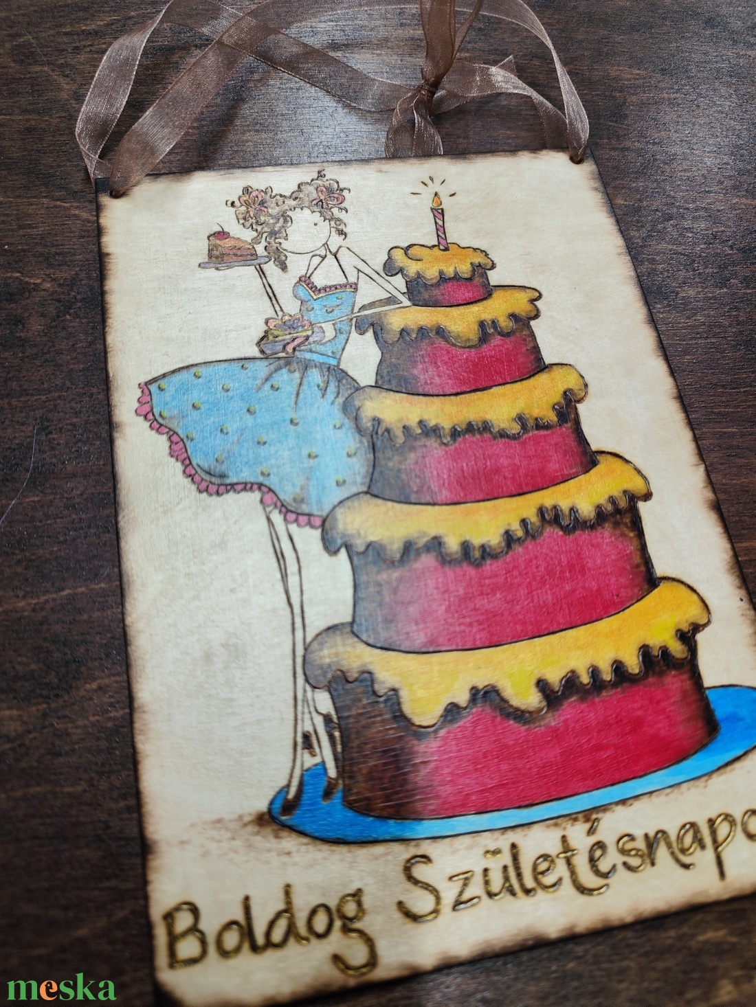 Születésnapi tábla - otthon & életmód - dekoráció - kép & falikép - fából készült kép - Meska.hu