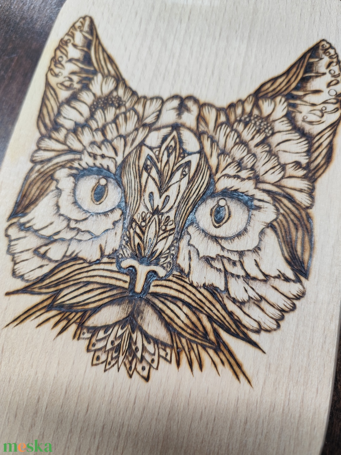 Vágódeszka. Cica - otthon & életmód - konyhafelszerelés, tálalás - sütés, főzés - vágódeszka - Meska.hu