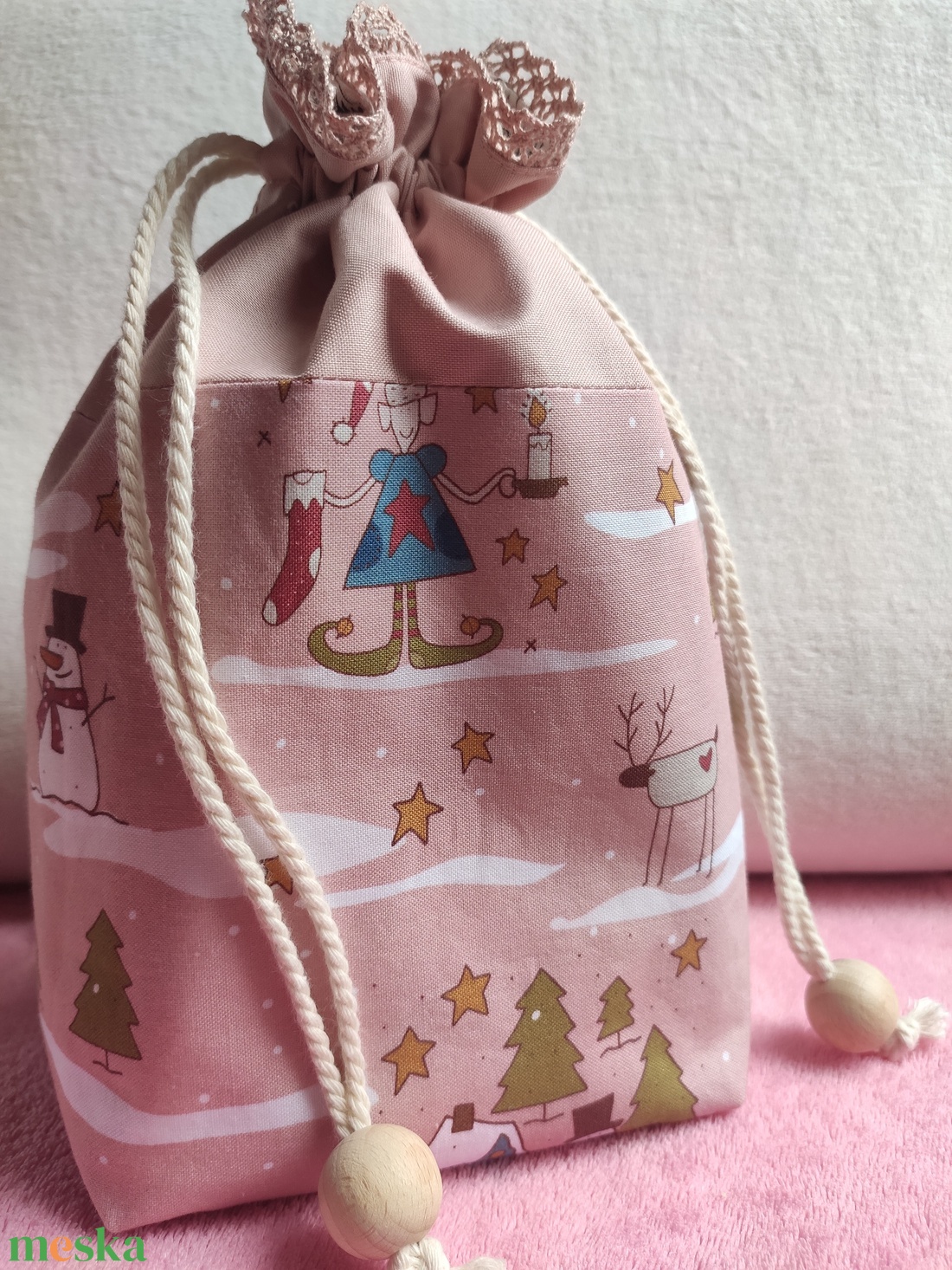 Mikulás zsák / karácsonyi ajándék zsák  - otthon & életmód - papír, írószer - ajándékozás kellékei - ajándékzsák, csomagolás - Meska.hu
