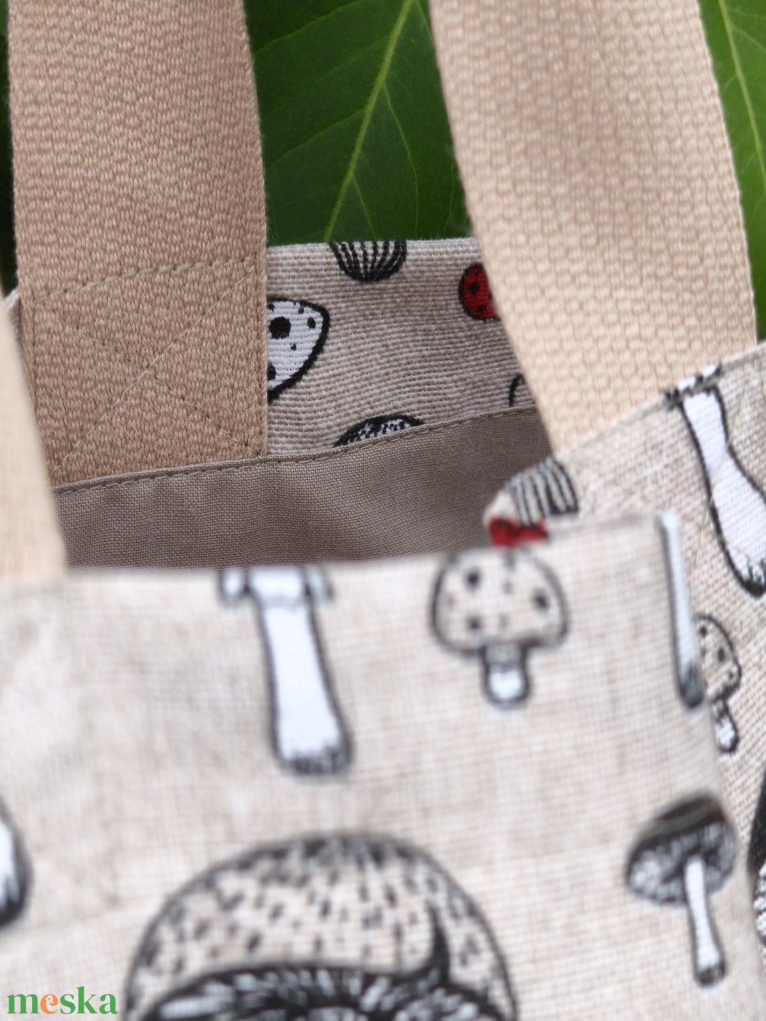Gomba mintás bevásárló táska - táska & tok - bevásárlás & shopper táska - shopper, textiltáska, szatyor - Meska.hu