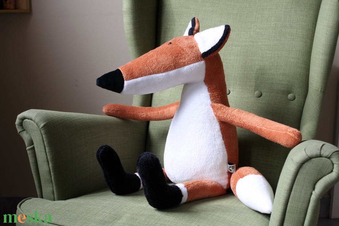 Ravaszdi Róka, Hatalmas Puha Rozsdavörös Vadállat - játék & sport - plüssállat & játékfigura - róka - Meska.hu