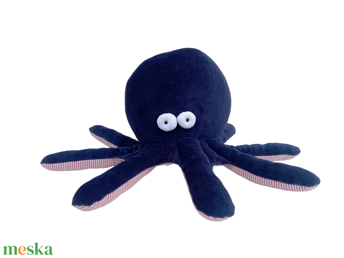 Tengerészkék Bébi Polip Plüss, Kedves Puha Lábasfejű, Mélytengeri Alvósjáték - játék & sport - plüssállat & játékfigura - polip, medúza - Meska.hu