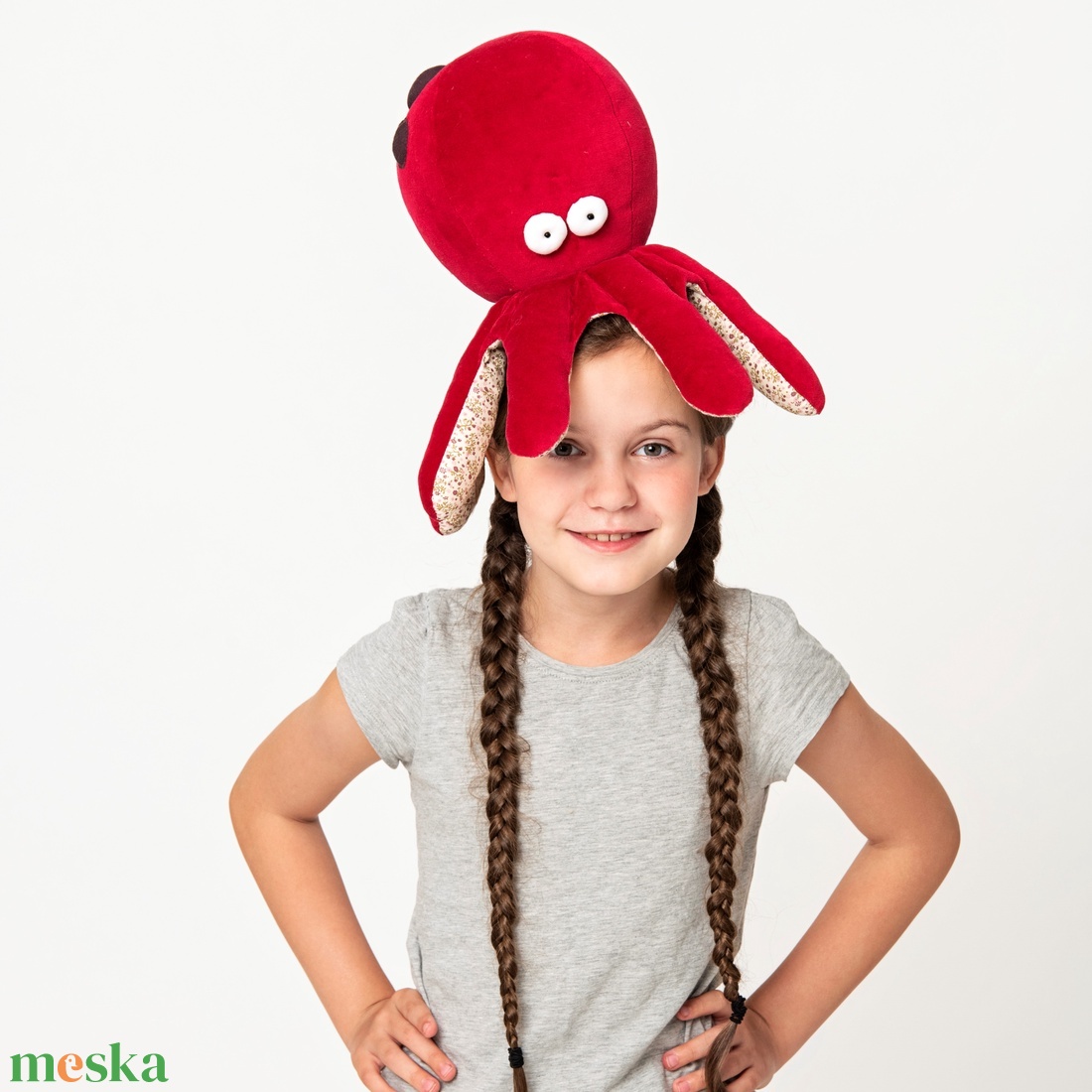 Tengerészkék Bébi Polip Plüss, Kedves Puha Lábasfejű, Mélytengeri Alvósjáték - játék & sport - plüssállat & játékfigura - polip, medúza - Meska.hu