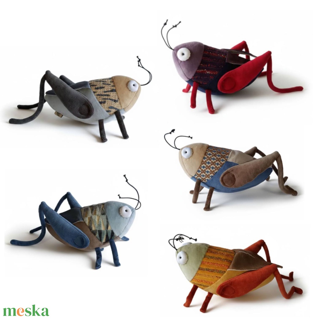 Plüss Tücsök, Színpompás Ciripelő Rovar, Szöcske vagy ilyesmi - Figyelem, ezek a képek korábbi tücsköket mutatnak! - játék & sport - plüssállat & játékfigura - más figura - Meska.hu