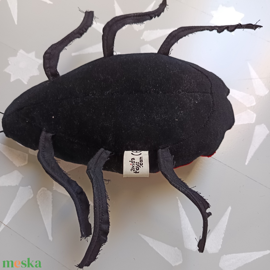 Verőköltő Bodobács avagy tűzi poloska, Bájos piros-fekete bogár - játék & sport - plüssállat & játékfigura - más figura - Meska.hu