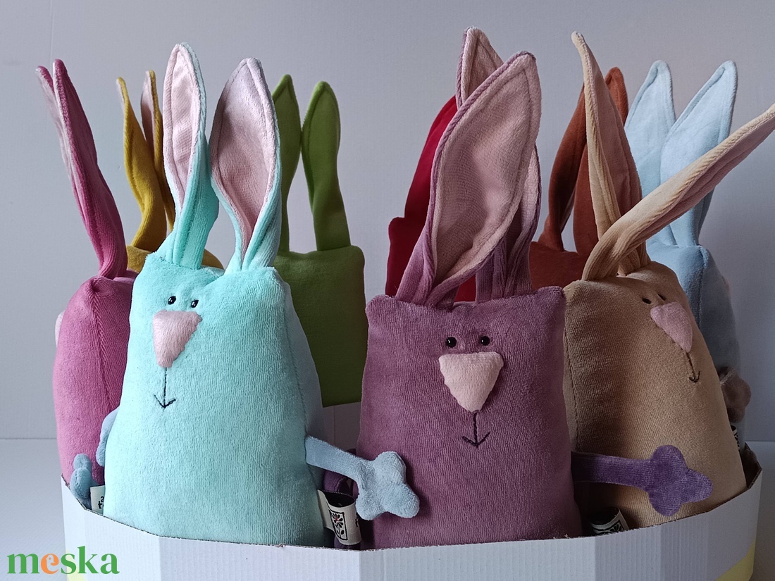 Rózsaszín Húsvéti Nyuszi, Puha Plüss Muma Rágcsáló - játék & sport - plüssállat & játékfigura - nyuszi - Meska.hu