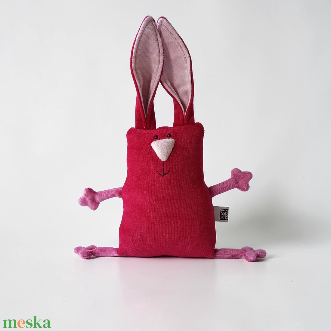 Bordó Húsvéti Nyuszi, Puha Plüss Muma Rágcsáló - játék & sport - plüssállat & játékfigura - nyuszi - Meska.hu