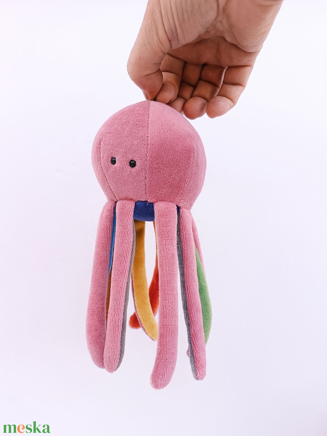 Puha Polip, Táskára, Hátizsákra, Babakocsira vagy Máshová Akasztható Lábasfejű Plüssjáték - játék & sport - plüssállat & játékfigura - polip, medúza - Meska.hu