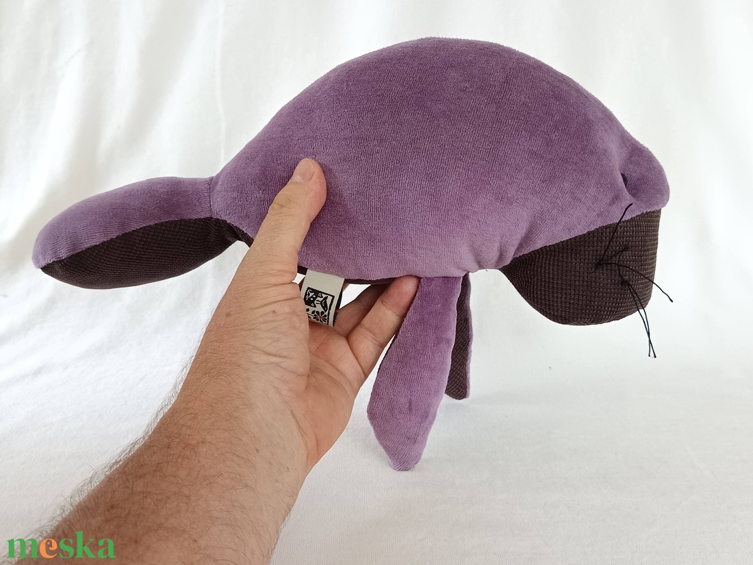 Puha Plüss Lamantin, aka Dugong, Lilamantin, Manátusz, avagy Tengeri Tehén - játék & sport - plüssállat & játékfigura - delfin, bálna - Meska.hu