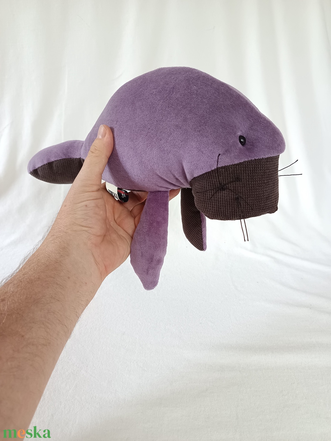 Puha Plüss Lamantin, aka Dugong, Lilamantin, Manátusz, avagy Tengeri Tehén - játék & sport - plüssállat & játékfigura - delfin, bálna - Meska.hu